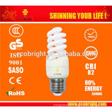11W T3 Mini Full Spiral CFL Lampe 10000H CE Qualität